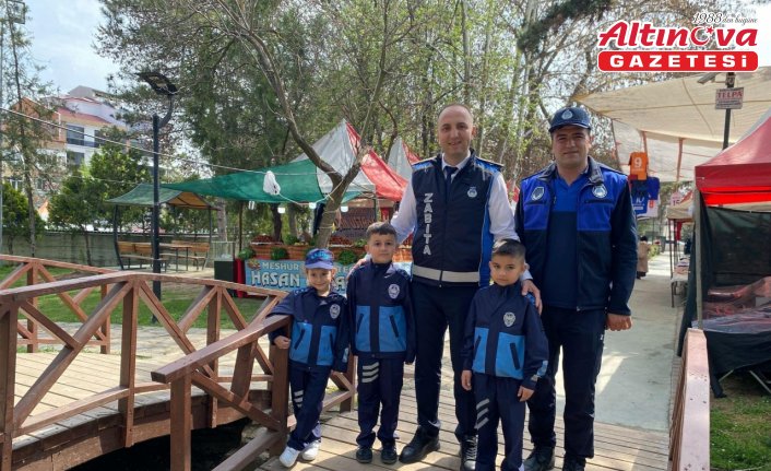 Samsun'da minik zabıtalar 23 Nisan’da tezgahları denetledi