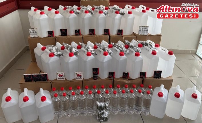 Sinop’ta sahte ve kaçak alkol operasyonunda 3 kişi yakalandı