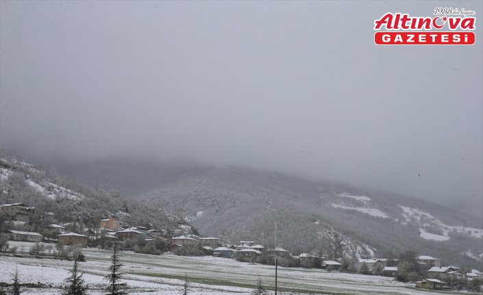 Tokat'ta kar yağışı etkili oldu