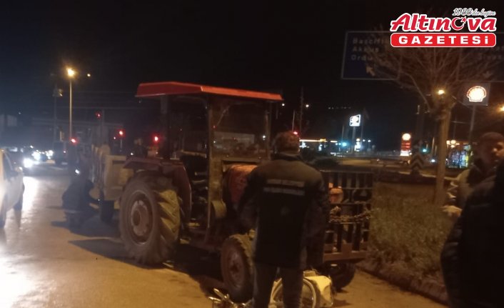 Tokat’ta traktör ile motosikletin çarpıştığı kazada 2 kişi yaralandı
