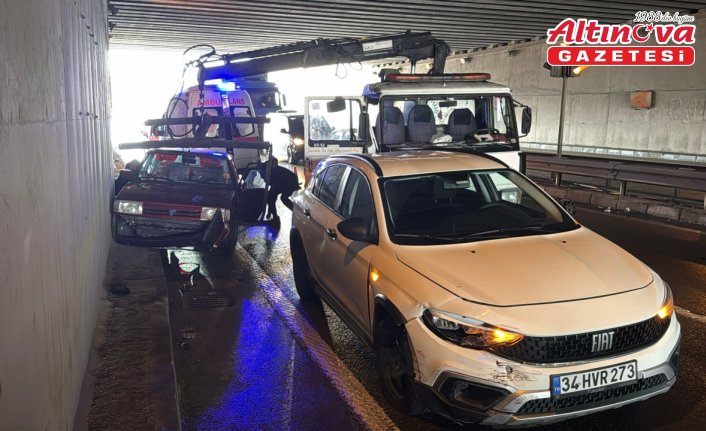 Trabzon'da trafik kazasında 2 kişi yaralandı