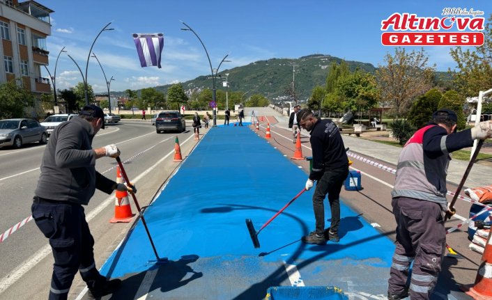 Altınordu'da bisiklet ve yürüyüş yolları yenileniyor