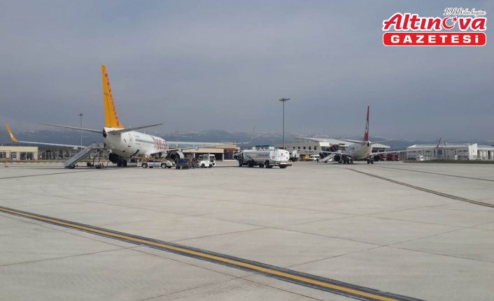 Amasya Merzifon Havalimanı'nı nisan ayında 12 bini aşkın yolcu kullandı