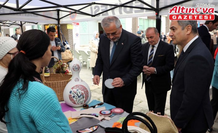 Bafra'da “Engelsiz Emekler El Sanatları“ sergisi açıldı