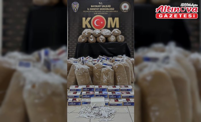 Bayburt’ta kaçak tütün operasyonu