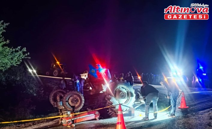 Çorum'da devrilen traktörün sürücüsü hayatını kaybetti