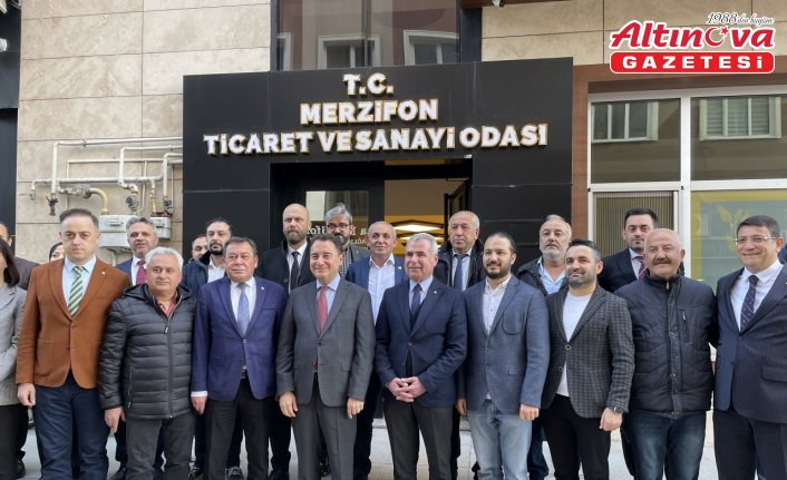 DEVA Partisi Genel Başkanı Babacan, Amasya’da temaslarda bulundu