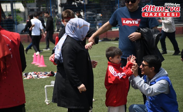 Düzce'de özel bireylere sportif etkinlikler yaptırıldı