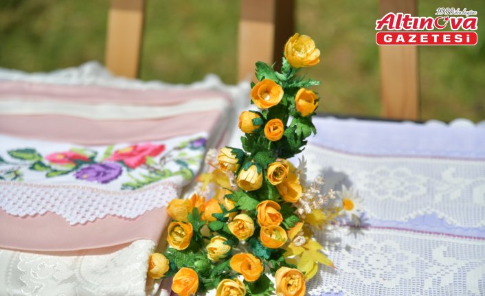 Giresun'da sarı dağ gülleri çayırları süsledi