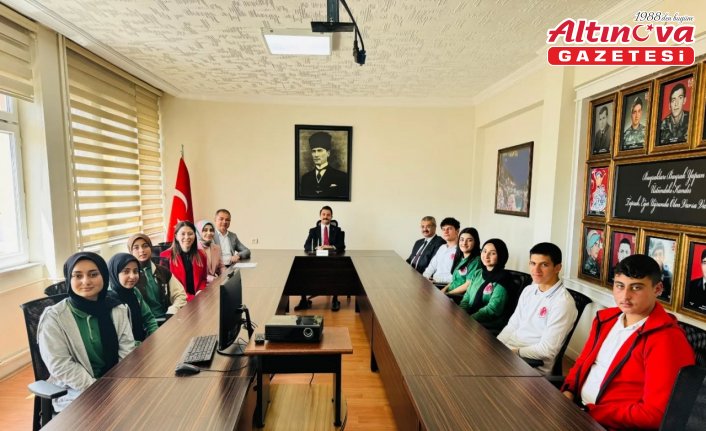 Göynücek Kaymakamı Demirgül, Erasmus Projesi katılımcılarını kabul etti