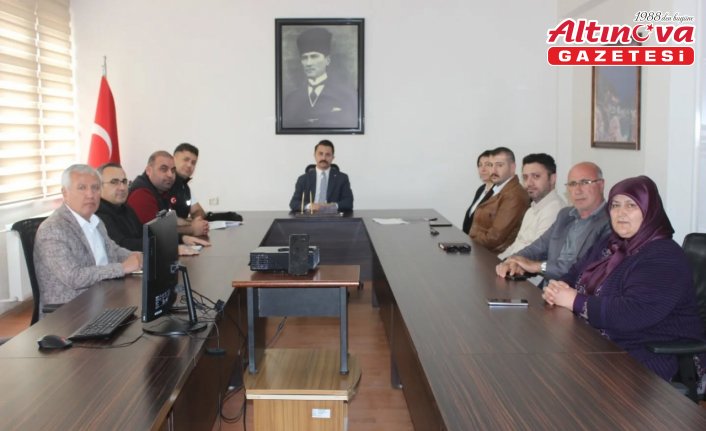 Göynücek'te Afet Ve Acil Durumlara Yönelik Hazırlık Toplantısı yapıldı