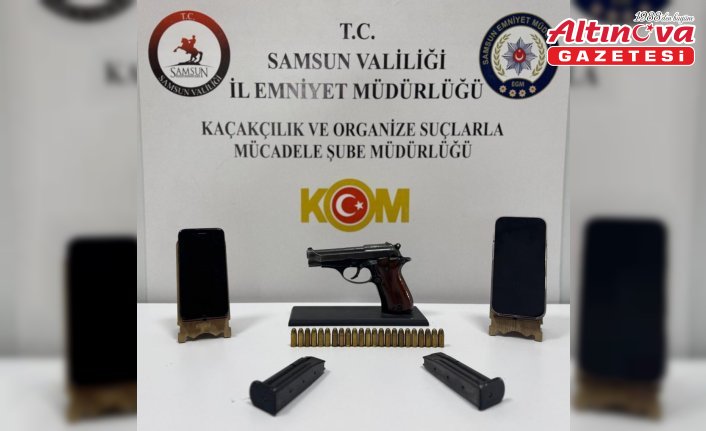 Samsun'da tefecilik operasyonunda yakalanan zanlı tutuklandı