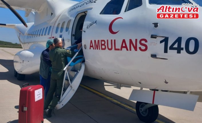 Hava Kuvvetlerinin ambulans uçağı Samsun'dan Ankara'ya organ nakletti