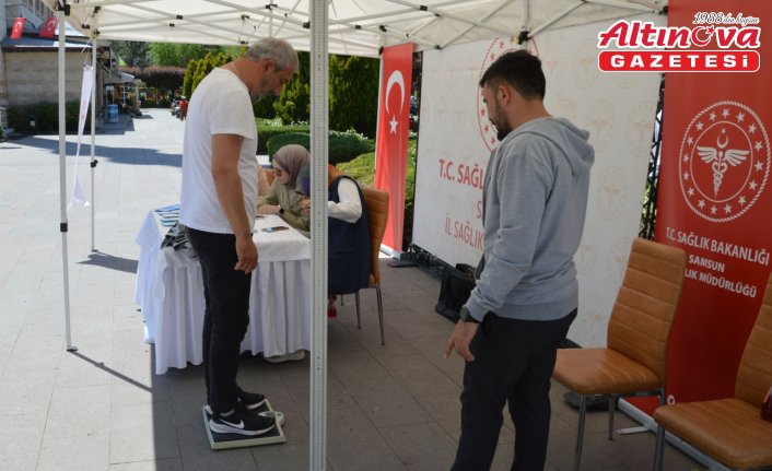 Havza’da obeziteyle mücadele stantı kuruldu