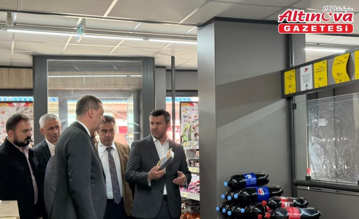 Karabük Belediye Başkanı Çetinkaya market denetimlerine katıldı