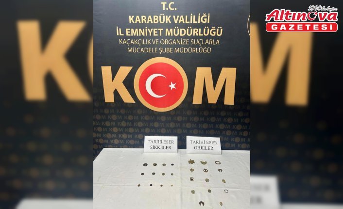 Karabük'te 12 sikke ele geçirildi