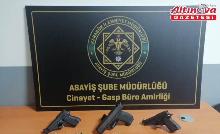 Karabük'te ruhsatsız silah operasyonlarında 4 kişi hakkında işlem yapıldı