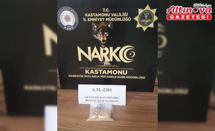 Kastamonu'da uyuşturucuyla yakalanan 2 şüpheli tutuklandı