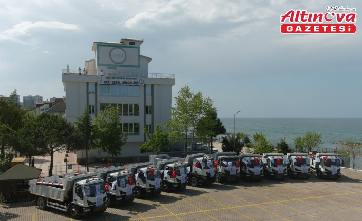 Ordu Büyükşehir Belediyesine yeni 10 iş makinesi alındı