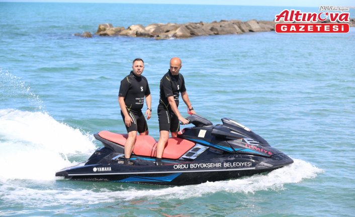 Ordu'da polis ve itfaiye ekipleri boğulmalara karşı teyakkuzda