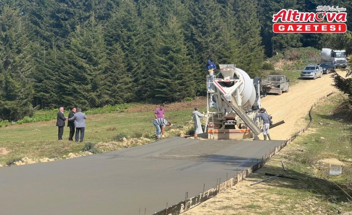 Piraziz'de yayla yolunda çalışma başlatıldı