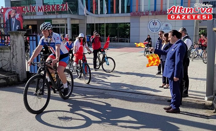 Samsun'da aileler ve gençler bisiklet turunda buluştu