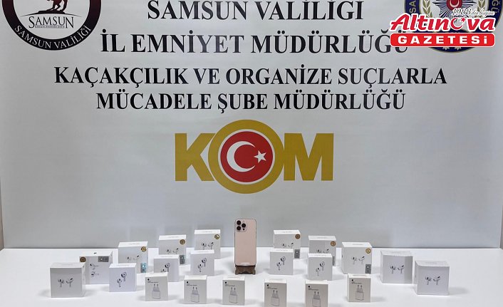 Samsun'da kaçak elektronik ürün operasyonunda 1 kişi yakalandı