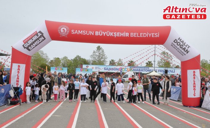 Samsun'da Çocuk Maratonu ve Festivali düzenlendi