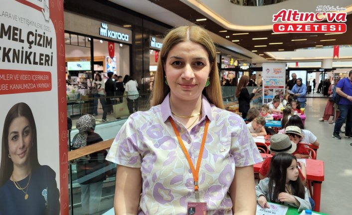 Samsun'da çocuklar değerlerini resim boyayarak tanıdı