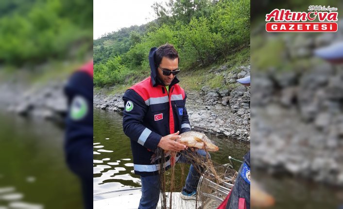 Samsun'da ekipler su kaynaklarında kaçak avcılığı önlemeye çalışıyor