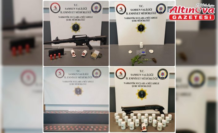 Samsun'da uyuşturucu operasyonunda 4 zanlı yakalandı