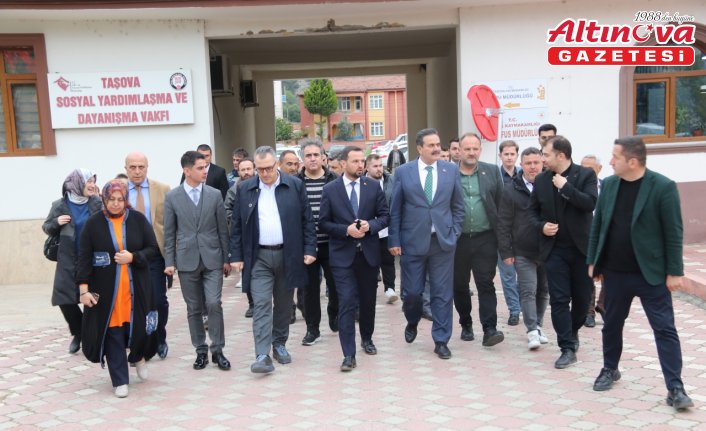 Taşova’ya yapılacak projelerin alanları incelendi