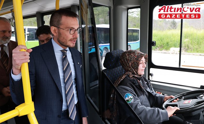 Tokat'ta ilk kadın halk otobüsü şoförü göreve başladı