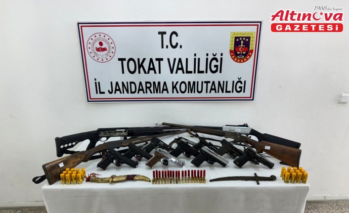 Tokat merkezli kaçak silah operasyonunda 6 zanlı yakalandı