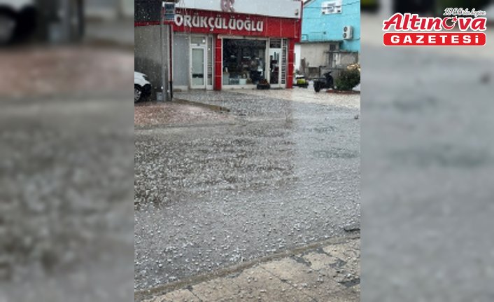 Tokat'ta dolu ve sağanak etkili oldu