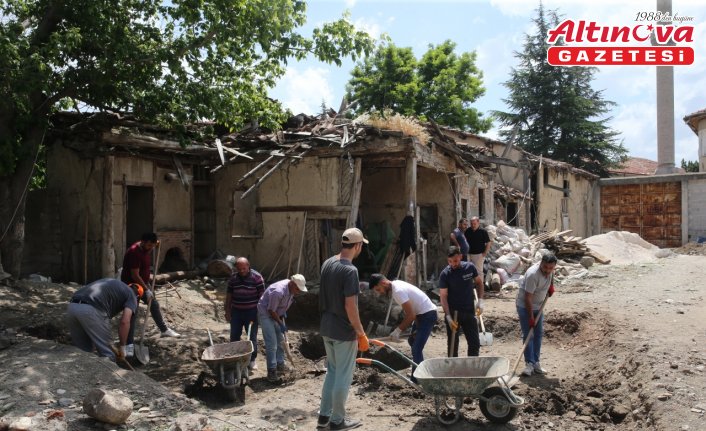 Tokat'ta mozaik bulunan alanda kazı çalışması başlatıldı