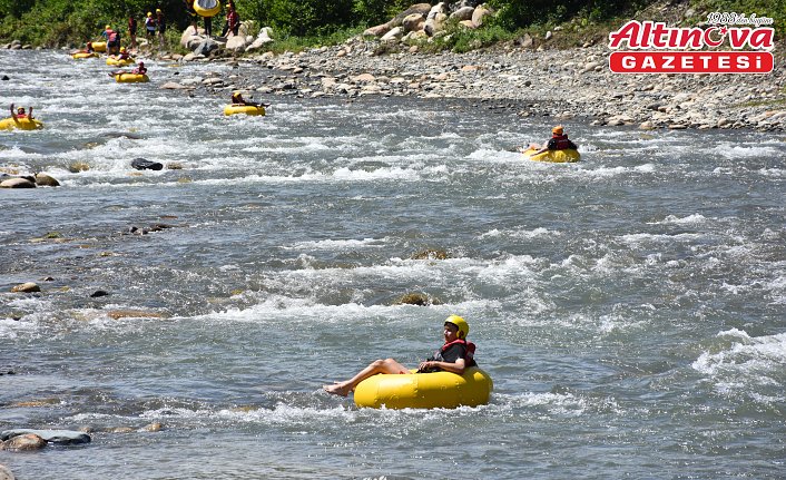 Trabzon'da 2,5 kilometrelik rafting parkuru açıldı