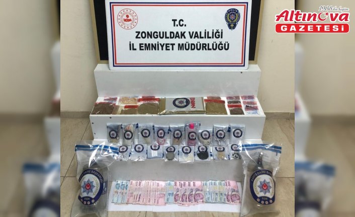 Zonguldak'ta uyuşturucu operasyonunda 3 şüpheli tutuklandı