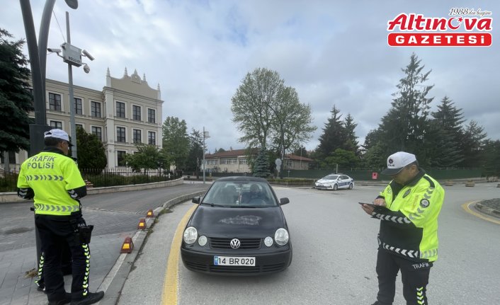 Bolu'da trafik denetimleri
