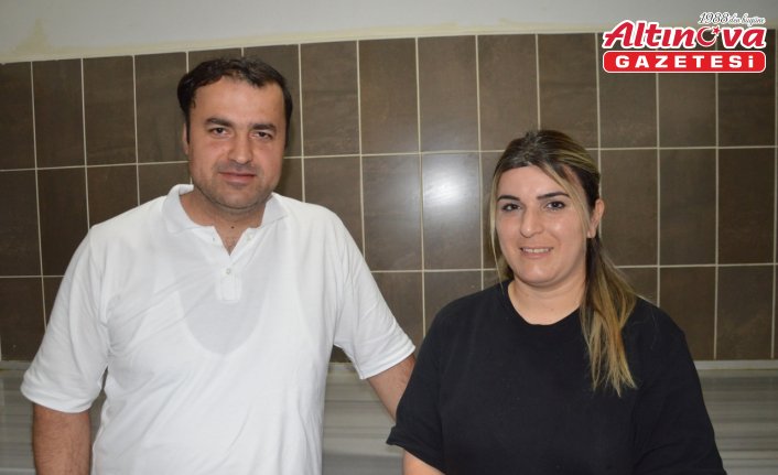 Eşinin desteğiyle 14 yıl sonra hayalindeki iş yerine kavuştu