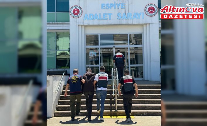 Giresun'da cinayet hükümlüsü yakalandı