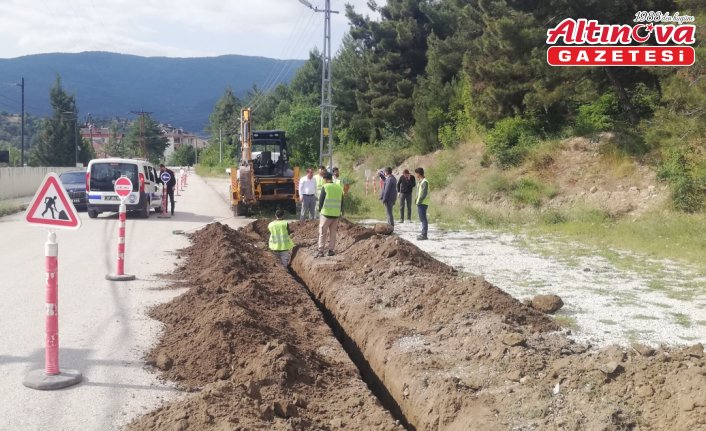 Hanönü'de doğal gaz çalışmaları başladı