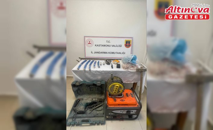 Kastamonu'da kaçak kazı yapan 2 kişi tutuklandı