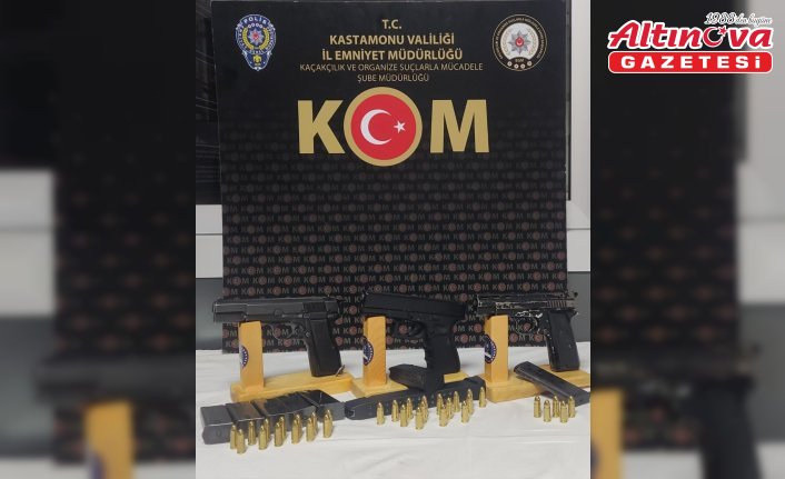 Kastamonu'da ruhsatsız silah operasyonunda 4 şüpheli yakalandı
