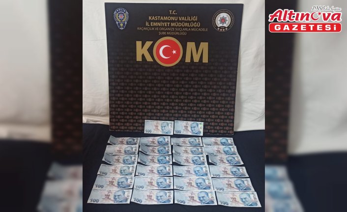 Kastamonu'da sahte para operasyonunda 1 kişi yakalandı