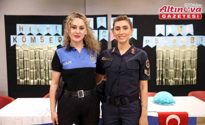 Kastamonu'da tayini çıkan kadın polis ve jandarmaya 