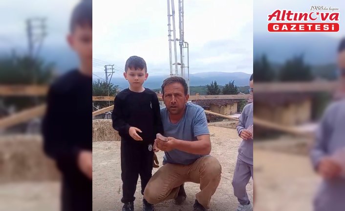 Ladik'te cami inşaatına vatandaşlardan destek