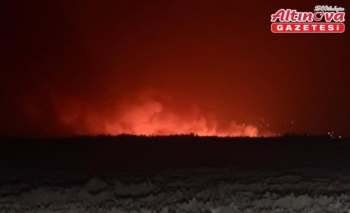 Mersin'deki Göksu Deltası'nda yangın