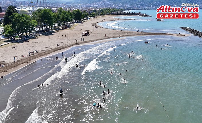 Ordu sahillerinde sıcak hava yoğunluğu