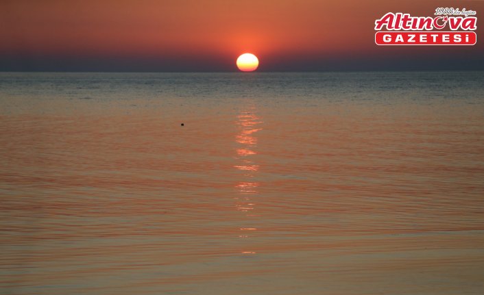Ordu'da gün batımı seyri güzel bir manzara oluşturdu